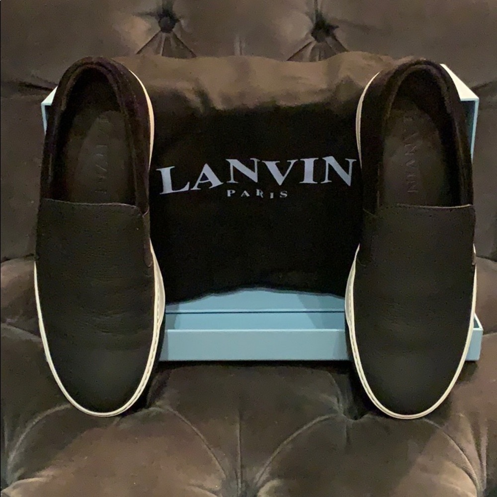 Authentic Lanvin slip-on sneakers size 7